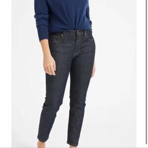 Everlane Jeans Womens 27 Ankle Blue Skinny Mid Rise Dark Wash Classic Preppy